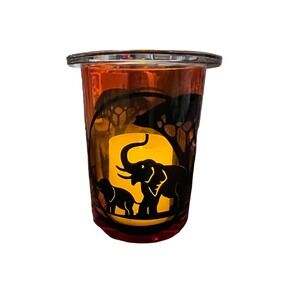 Partylite Savannah Sunrise Tealight Candle Holder Giraffe Elephant P8756